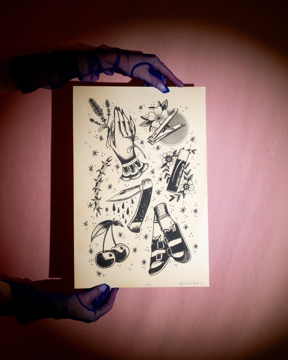 Sapphic Flash Print