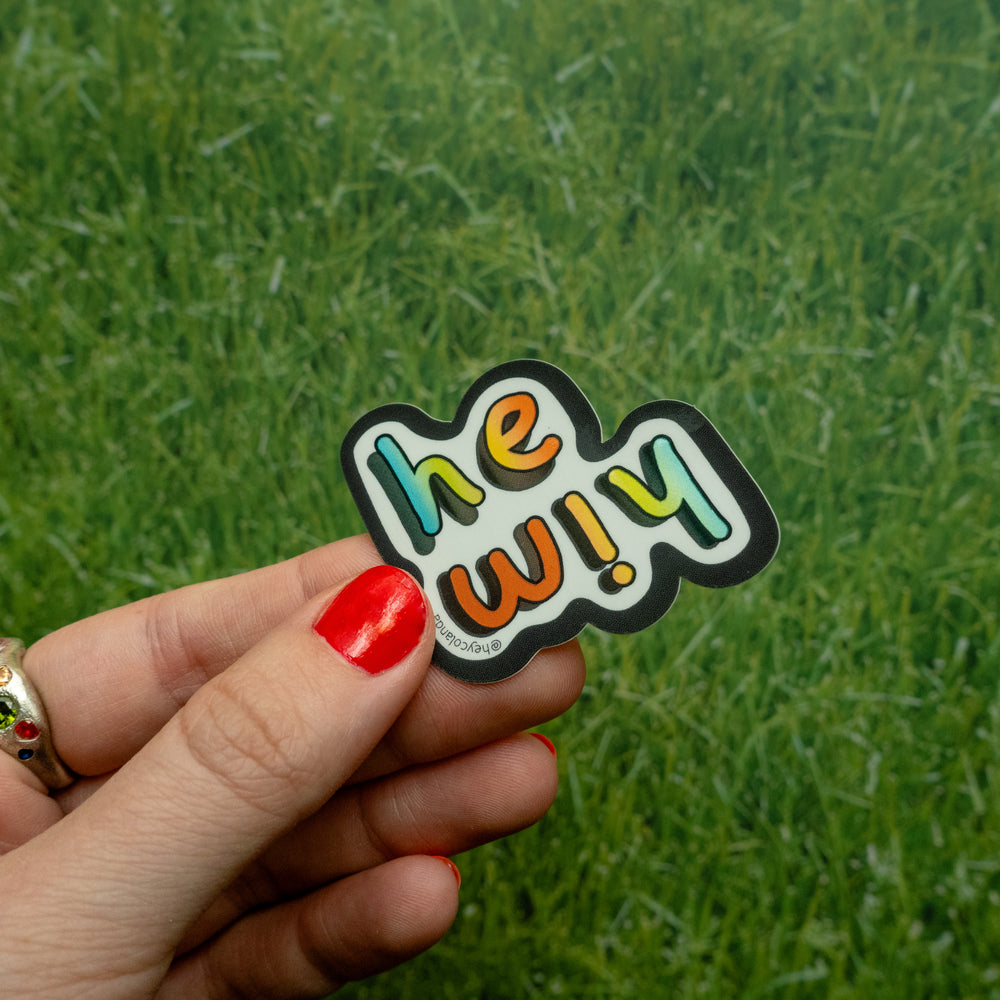 He/Him Pronoun Sticker