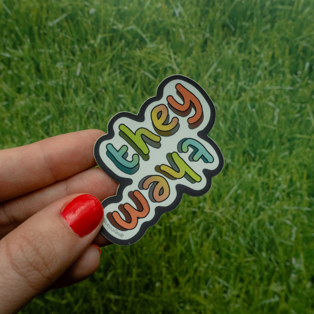 They/Them Pronoun Sticker